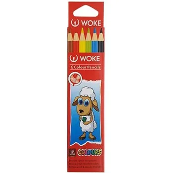 مداد رنگی 6رنگ woke