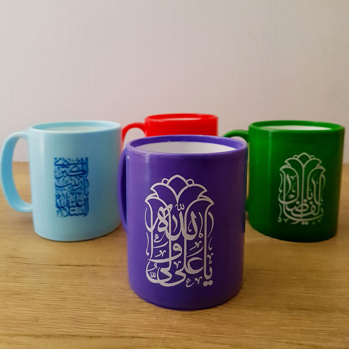 لیوان پلیمری ساده با طرح های مذهبی