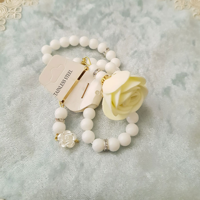 ست گیره روسری و تسبیح تک گل