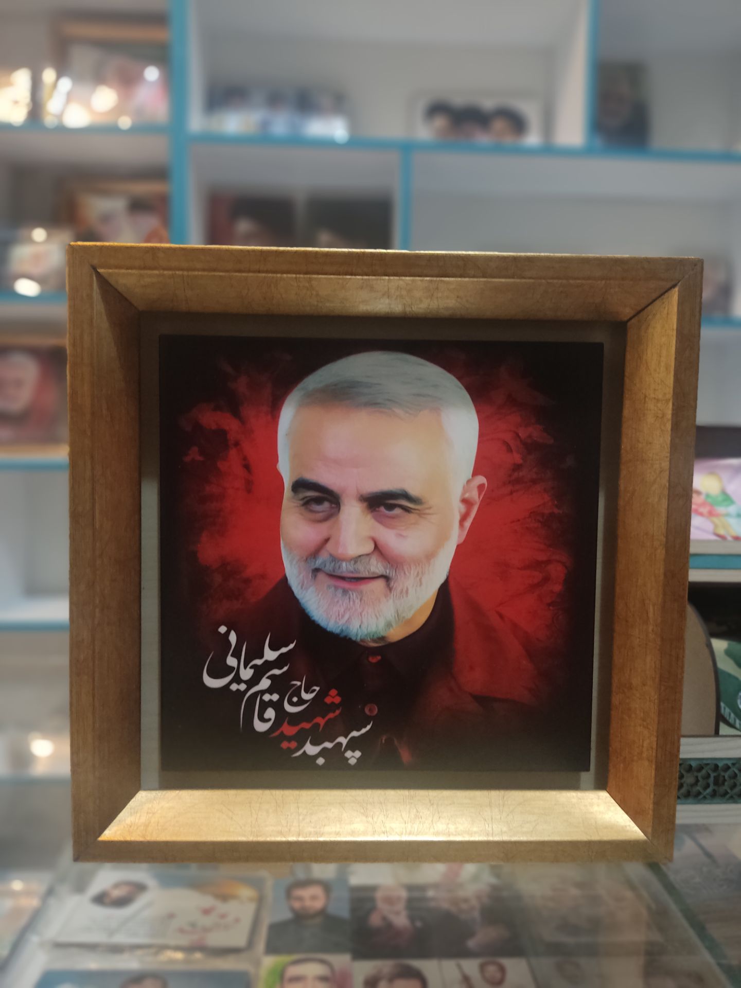 تابلو کاشی شهید حاج قاسم سلیمانی مدل S01
