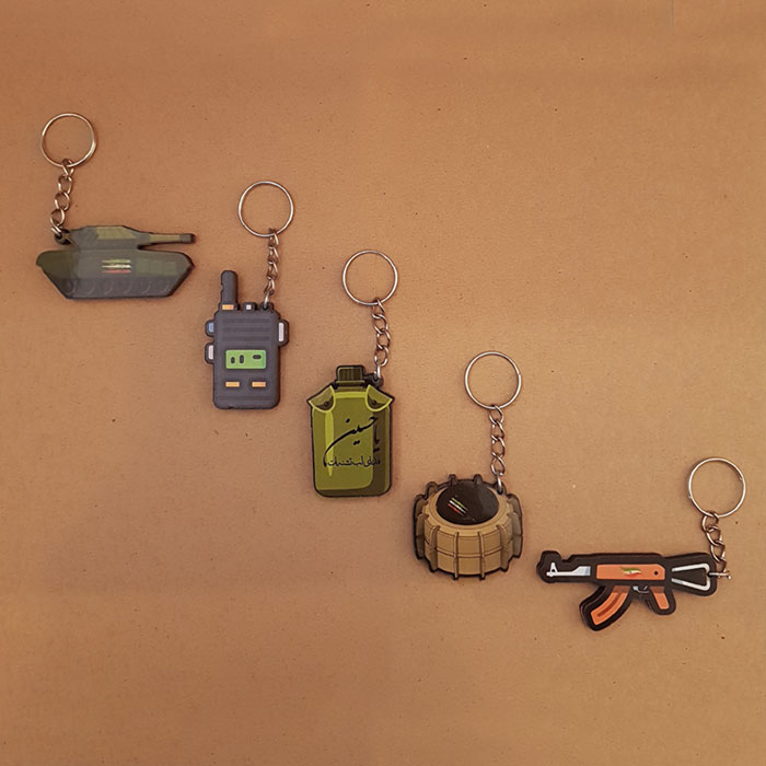 جاکلیدی چوبی طرح ادوات جنگی