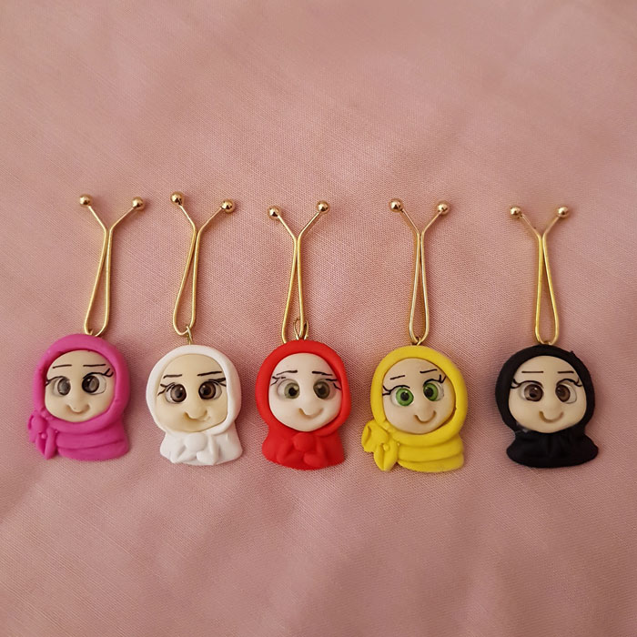 گیره روسری طرح عروسکی