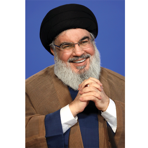 تابلو شاسی تصویر سید حسن نصرالله طرح یک