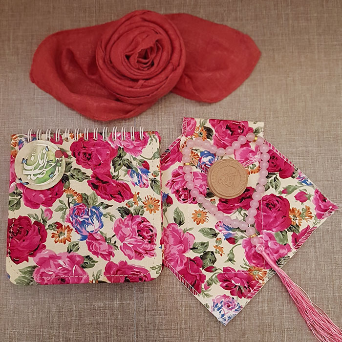 ست دفترچه یادداشت جانماز و پیکسل گل‌دار